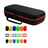 Microphone Travel Storage Bag, Double Mic Protective Storage Box Shockproof Carry Case with Nonslip Rings Sponge Cover