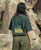 Peullukeu Camel Pigment Short Sleeve T-Shirt Blue Green Fst727