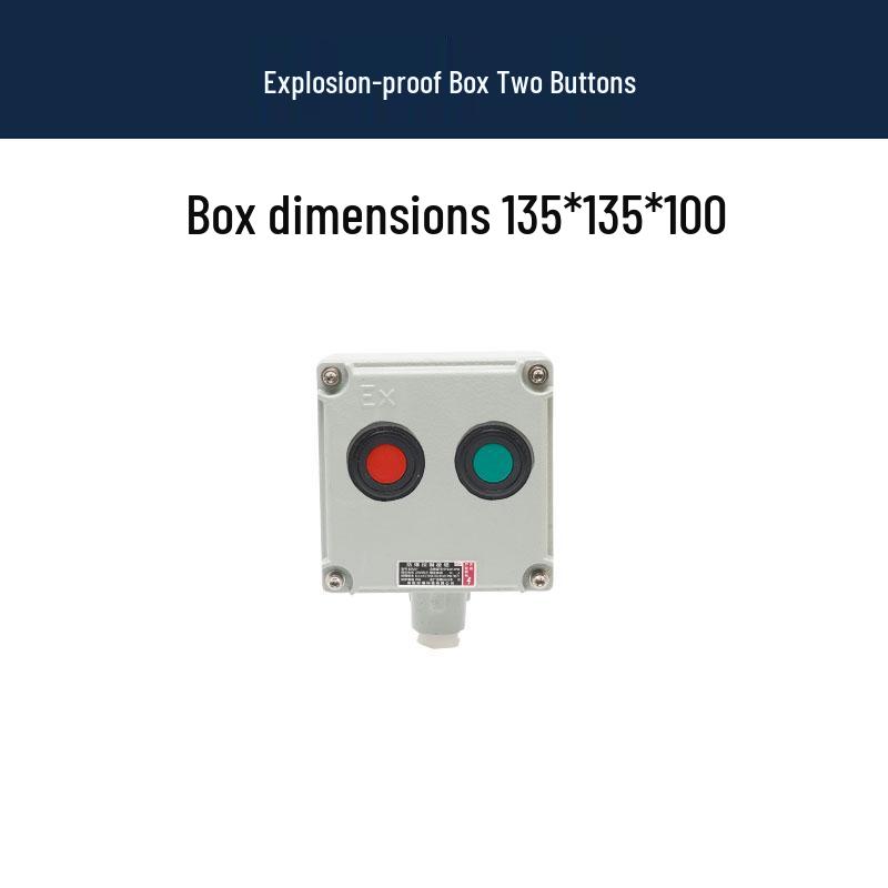LA53 Explosion-Proof Emergency Stop & Self-Locking Control Switch Box (1H/2H/3H)