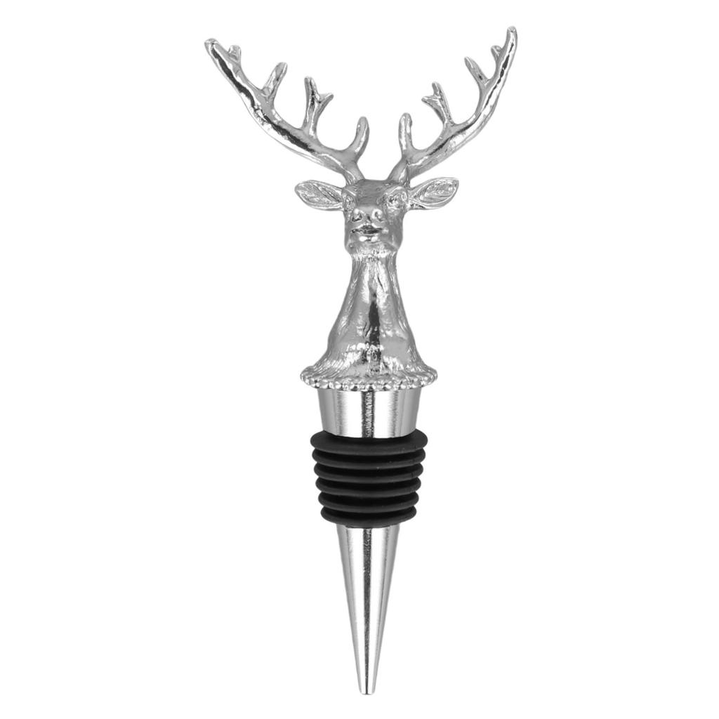 Deer Head Pourer Red Wine Stopper For Champagne Bottle Stoppers Deer Beverage Cork Vacuum Seal Wedding Kitchen Bar Tools