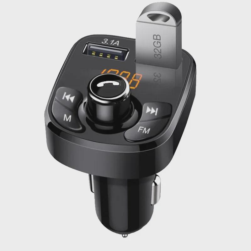 

Автомобильный MP3-плеер Bluetooth и FM-передатчик с двумя USB-зарядными устройствами и функцией громкой связи 384MP3 чёрный
