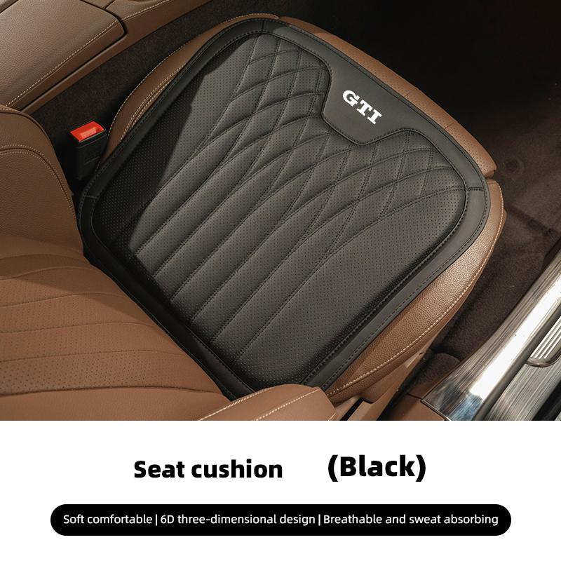 Car Seat Cushion Cover Lumbar Support Waist Cushioning For VW GTI Polo Golf Passat B6 Jetta Tiguan Arteon CC Taigo T-ROC Hub Cap