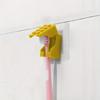 1PC Building block toothbrush holder, non perforated bathroom wall mounted dental appliance storage rack