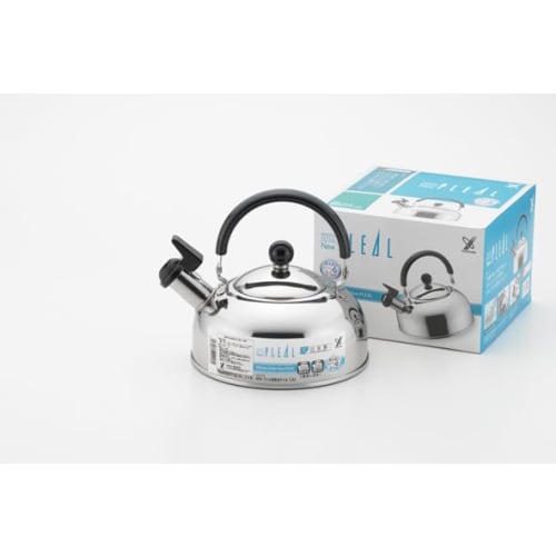 New Yoshikawa Prell Stainless Steel Whistling Kettle, 2.5L, Made in Japan, Induction Compatible, Gift Wrapping Available