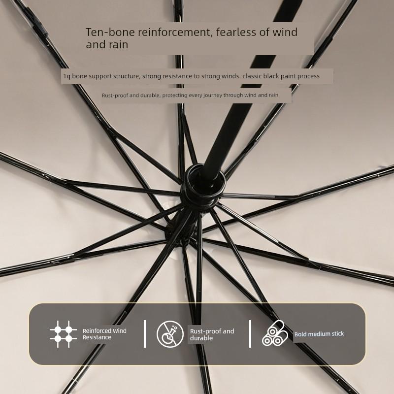 Automatic Umbrella That Opens When Wet, Dual-Purpose for Sun and Rain, Large Size for Men, Extra Large for Two People, Wind-Resistant, Sturdy