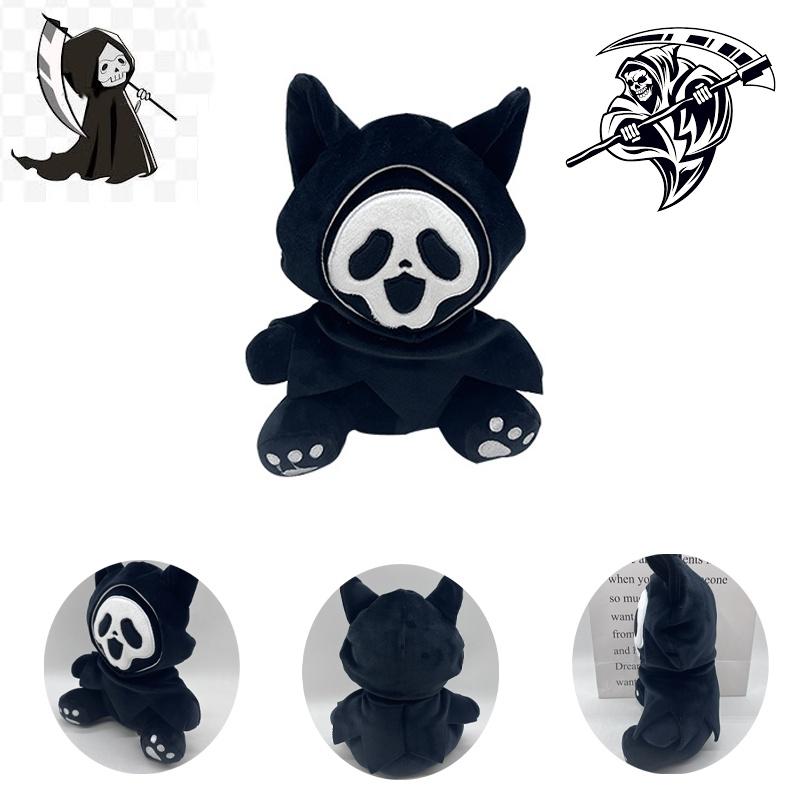 Ghostcat Qc Hell Plush Toy Black Reaper Stuffed Animal Doll