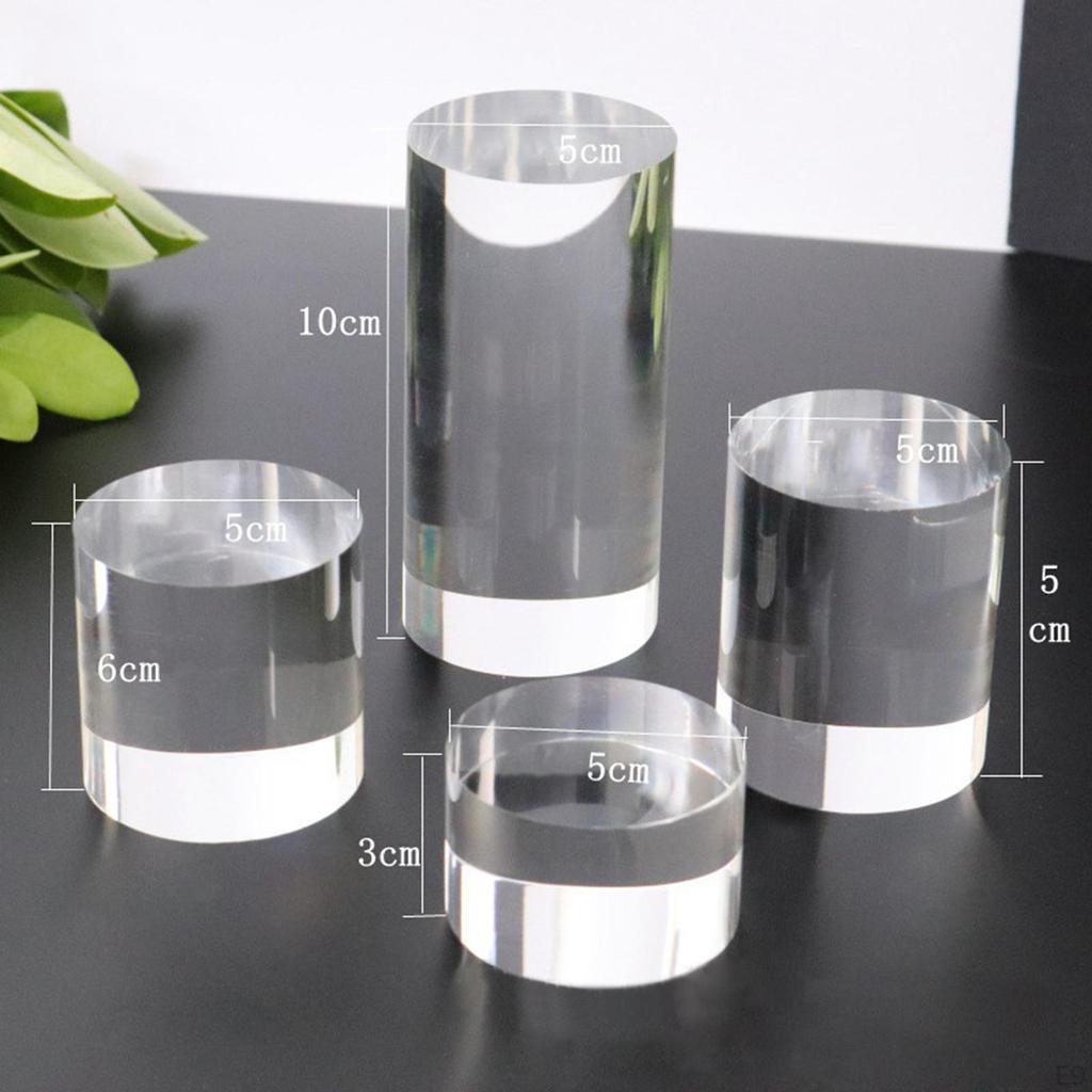Acrylic Rings Display Photography Props for Collectible Dolls Models Figures