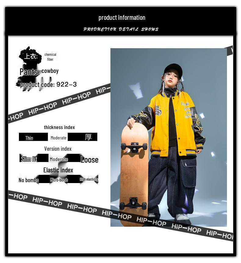 Barnens Hip Hop Dansdräkt: Trendigt Streetwear Byxset för Pojkar & Flickor