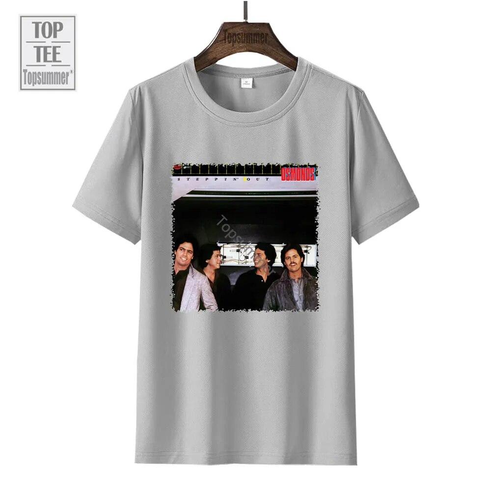 Steppin' Out Album Tričko The Osmonds Tour Tričko Dámské Streetwear Móda Tričko nadměrné velikosti Unisex černé topy