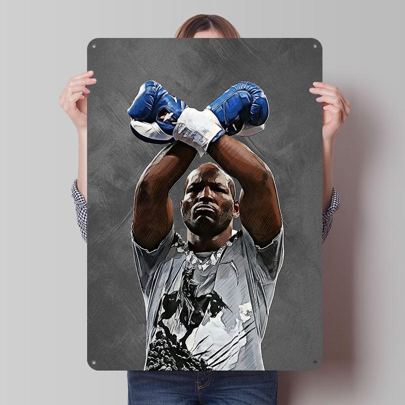 Bernard Hopkins Boxer Metal Posters Custom Vintage Metal Signs Wall Art Tin Plaque for Man Cave Modern Home Decoration Luxury
