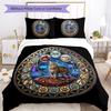 Daemon Core Glass Pattern Bedding,Quilt Set Quilt Cover Pillowcase Home Birthday Gift (1 * Duvet Cover + 2 * Pillowcase, Without Core)