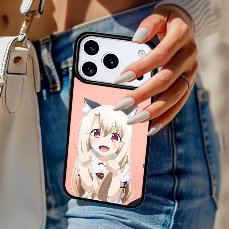 Anime Cat Girl Phone Case For iPhone 17 Air 14 15 13 12 Max Cover For Apple 14 15 16 16e 11 Pro Max Plus Coque