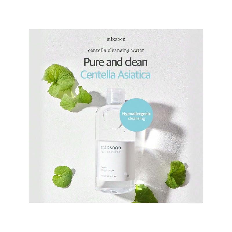 Mixsoon Centella Cleansing Water / 300ml,Face Cleanser For Sensitive Skin,Centella Asiatica, Aloe Vera