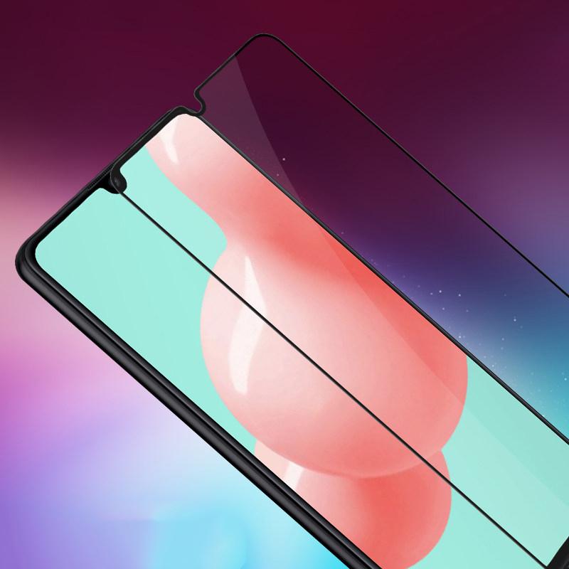 

MOCOLO Silk Printing Tempered Glass Full Screen Protector [Full Glue] for Samsung Galaxy A41 (Global Version) Black