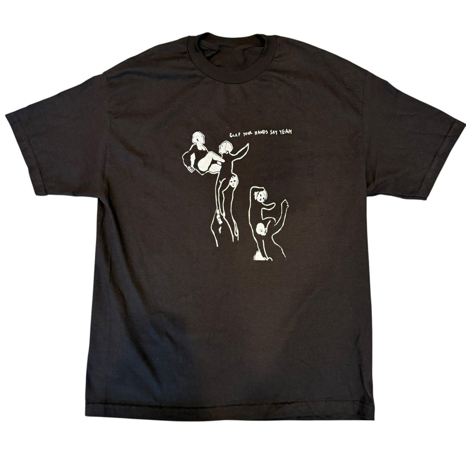CLAP YOUR HANDS SAY YEAH Dancing TShirt Black Cotton Unisex S-5XL E2322 XL