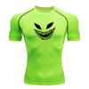 Men's Compression Fitness Sport T-Shirt, Creepy Grin Sharp T