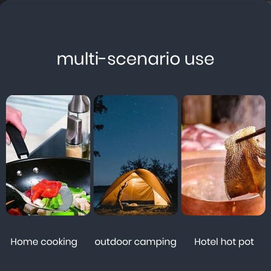 Outdoor Camping Stove Automatic Rebound Gas Valve Burner Stove Portable Stainless Steel Butane Stove for Picnics Hiking Home Outdoor