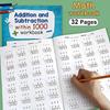 32-page Addition and Subtraction Workbook for Numbers Up To 1000, Math Writing Practice Notebook, Math Exercise Sheets