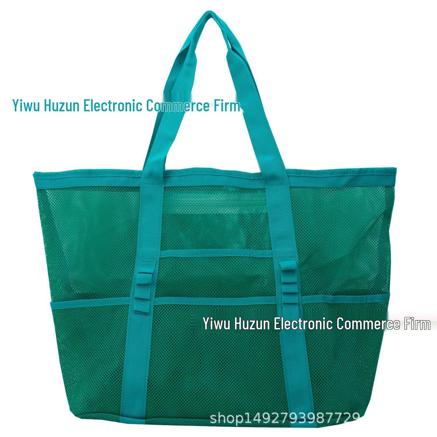 

Women s Summer Mesh One-Shoulder Beach Tote Bag - Large Capacity and Breathable Toiletry Organizer. трава зеленый