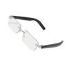 AI Translation Glasses Bluetooth 5.3 144 Languages Real Time Rimless Smart Translator Glasses with Anti Blue Light Lens