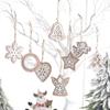 Double Layer Wooden Snowflake Ornament - Christmas Tree Decoration