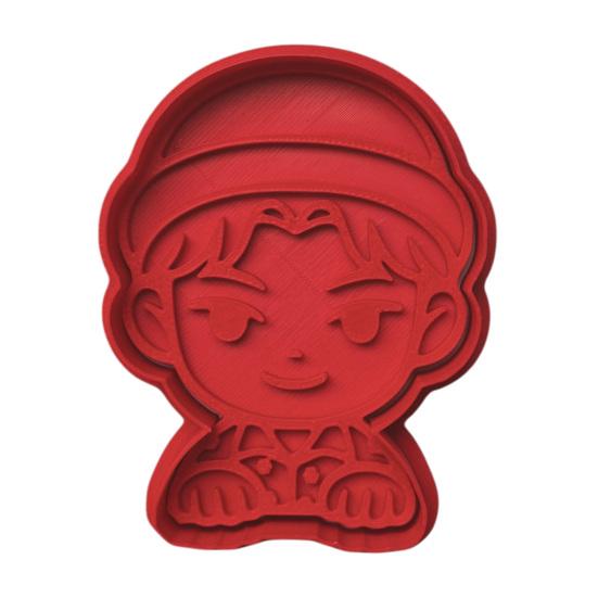 3D Printed Cookie Cutter & Stamp Set PLA Baking Mold for Themed Cookies Fondant Chocolate Easy-Release Party Dessert Molds