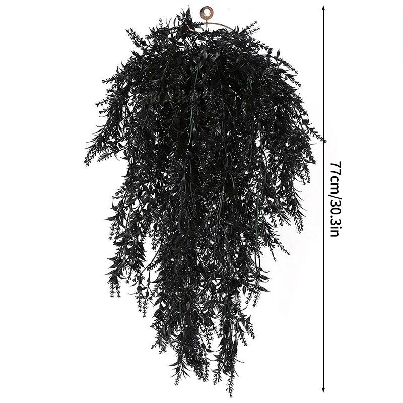 

Artificial Lavender Vine Flower Artificial Rose Flower Wall Hanging Wedding Decoration Planting Vine Decoration for Home Garden as show
