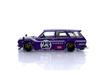Datsun KAIDO 510 Wagon Carbon Fiber V1 Purple Kaido House 164 Diecast Model Car True Scale Miniature KHMG062