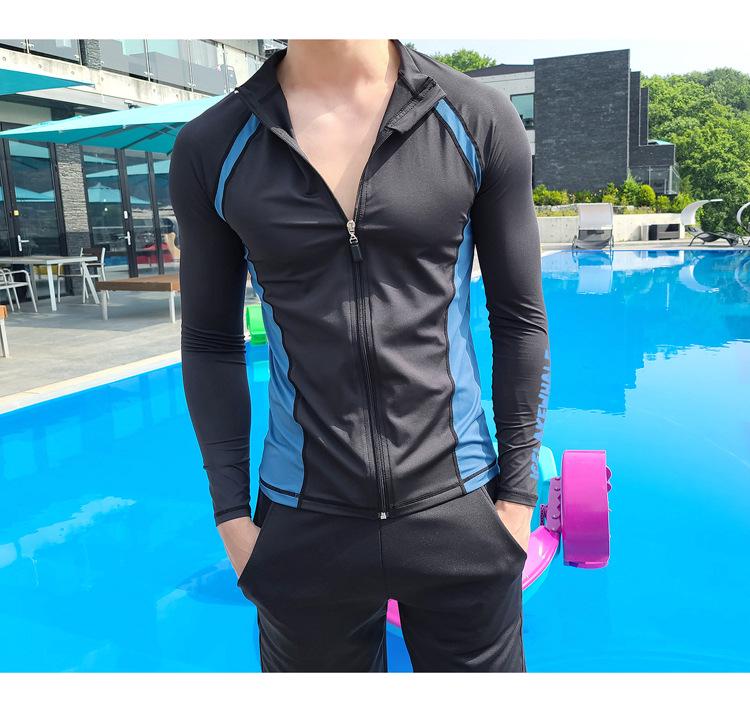 Korean 2020 Diving Suit Set: Sun-Protected Slimming Swimwear for Couples - Long Sleeve for Men & Women