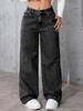 Women's High Waist Wide Leg Jeans - Sweet & Spicy Style, Casual, Loose, Long Pants, Bestseller