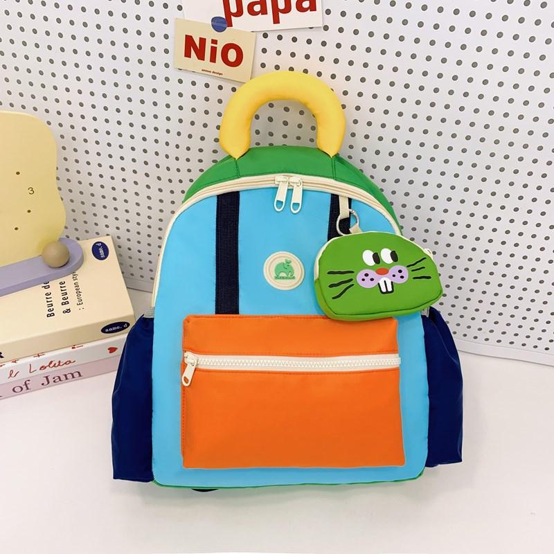 

Trend kindergarten backpack high value lightweight schoolbag boys travel cute children shoulder