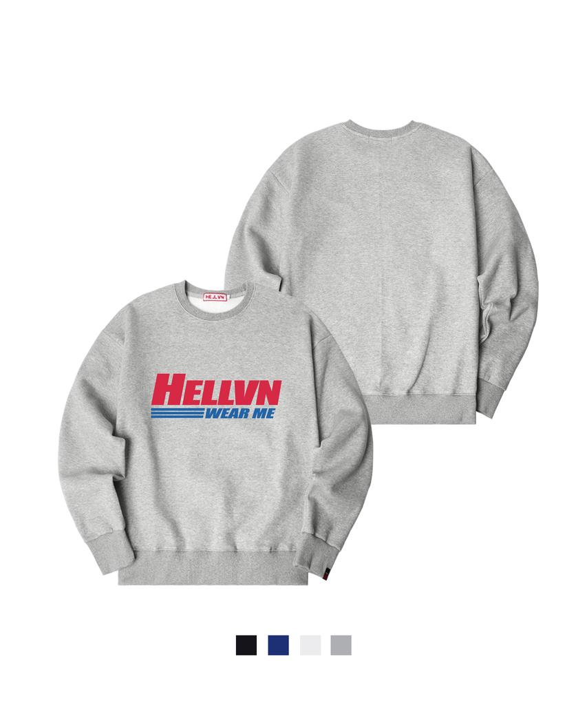 HELLVN H/V Cost Hv Oversized Fleece-Lined Sweatshirt (Gom4-5Hv066)