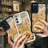 Phone Case: 2D Flat, Suitable for Samsung Galaxy A34 A35 M05 M06 S20 S22 S21 FE Plus 5G, Sunflower Fields Town, Perfect Christmas and Halloween Holida