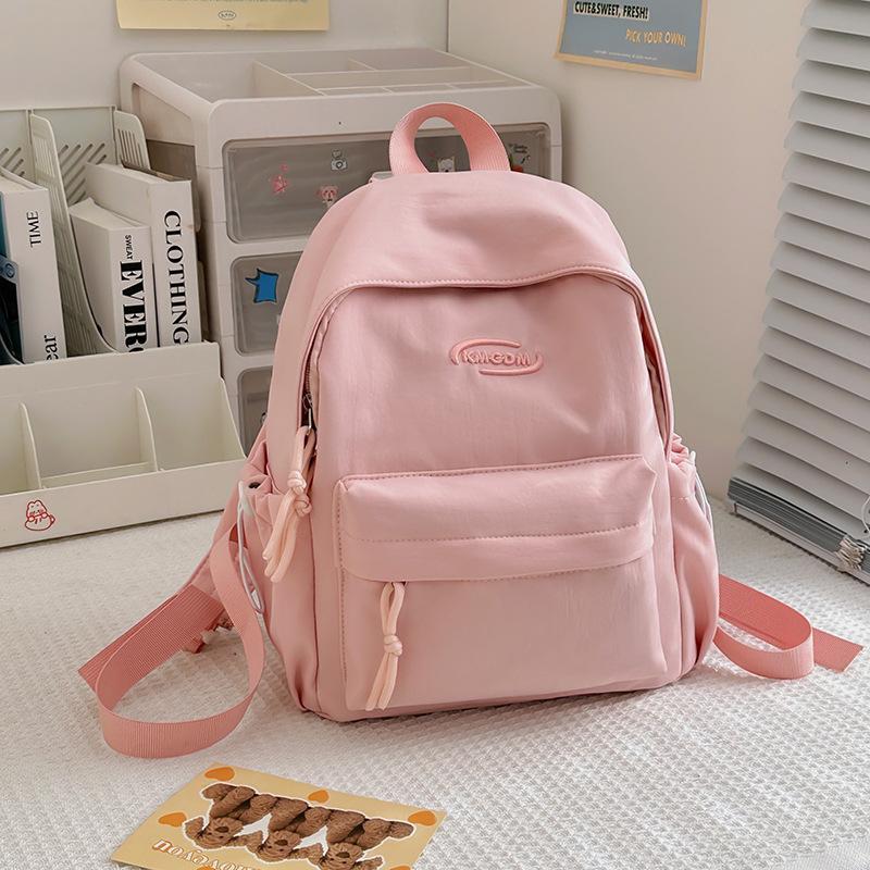 School Bag High Value Mori Solid Color Versatile Small School Bag Korean Version Ins Wind Sweet Soft Girl Traveling Shopping Mini Backpack