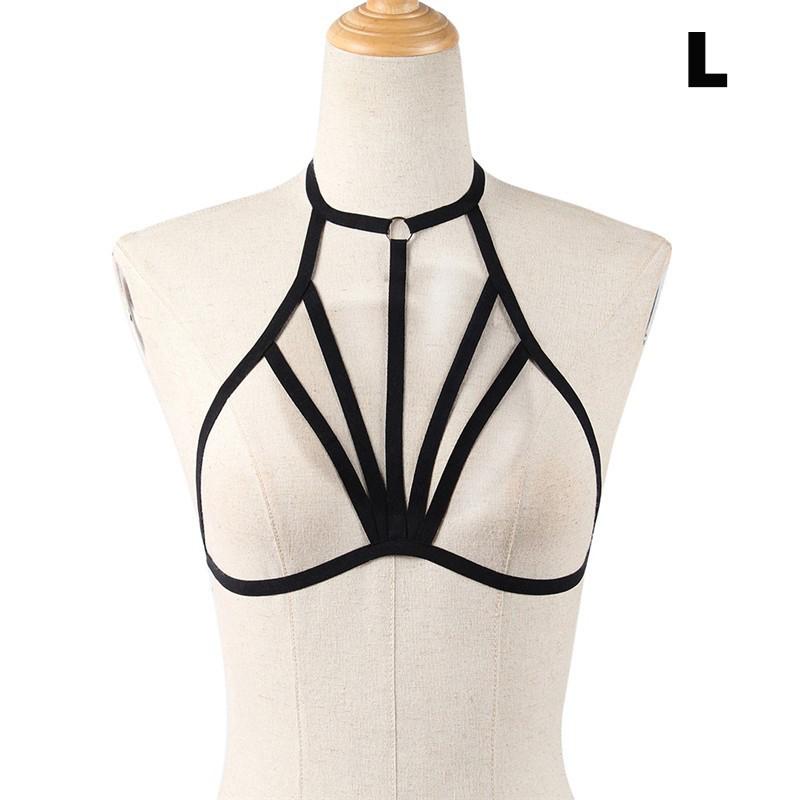 Sexy Lingerie Elastic Black Cupless Bra Bandage Women Lingerie Alluring Crop Top