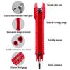 Three Head Red Sink Wrench 8-in-1 Screw Removing Water Heater Water Pipe Socket Wrench Hand Tool Set