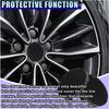 4PCS Car Wheel Center Cap, ABS Snap-in Wheel Hub Cap with 54mm/2.13'' Outer Diameter, 51mm/2'' Inner Diameter, Universal Rim Center Hub Caps Cover