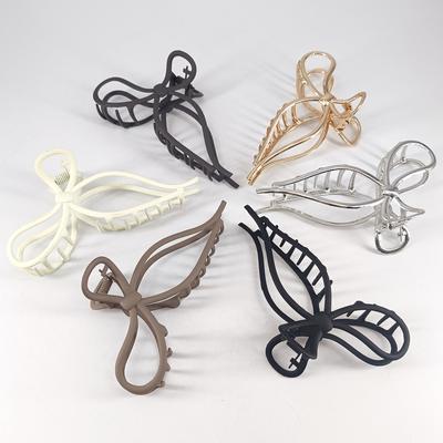 11,5 cm Pinza per Capelli Grande a Forma di Linea Tridimensionale con Dolce Fiocco Metallo a Forma di Squalo Per Donna Accessori per Capelli