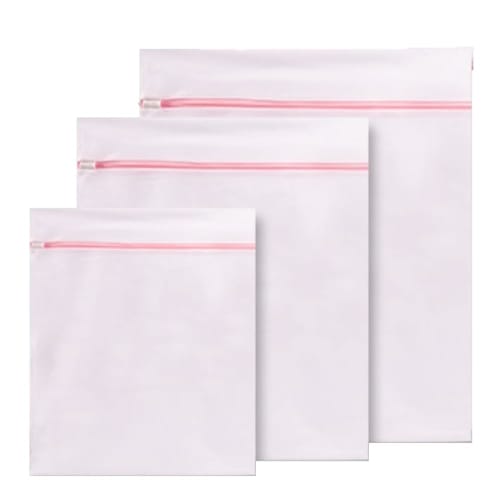 

Digital Land Laundry Net, Set of 3 (Large, Medium, Small), Square, Pink