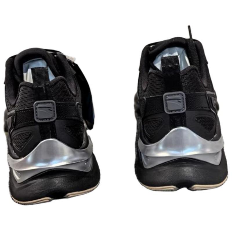 Anta Millennial Slip-Resistant Low-Top Casual Shoes Men's Black Silver Sneakers 112428890-6