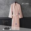 Unisex Quick-Dry Cotton Waffle Bathrobe - Ideal for Summer and Hotels