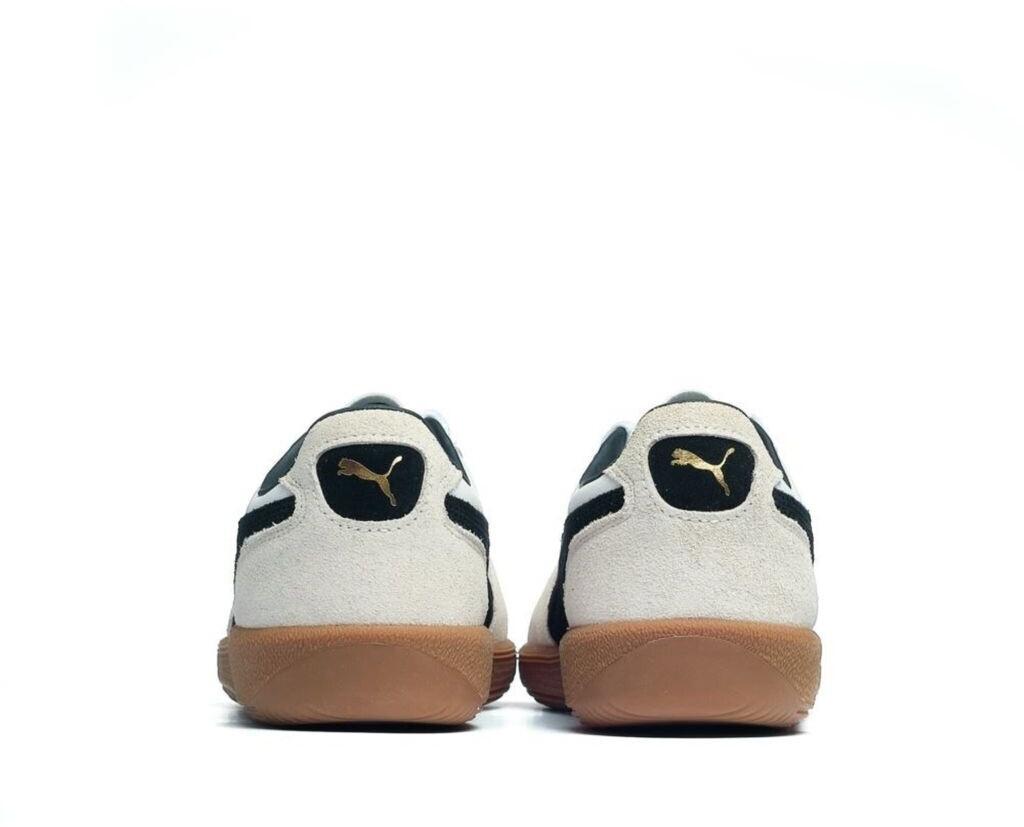 Кроссовки Puma Palermo Leather белый/парово-серый/зеленый