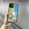 Cute Chibi M-Maruko C-Chan Phone Case For Iphone 17 16 15 14 13 12 Pro Max Xr Air Plus Skin Feel Black Hard Shell Cover