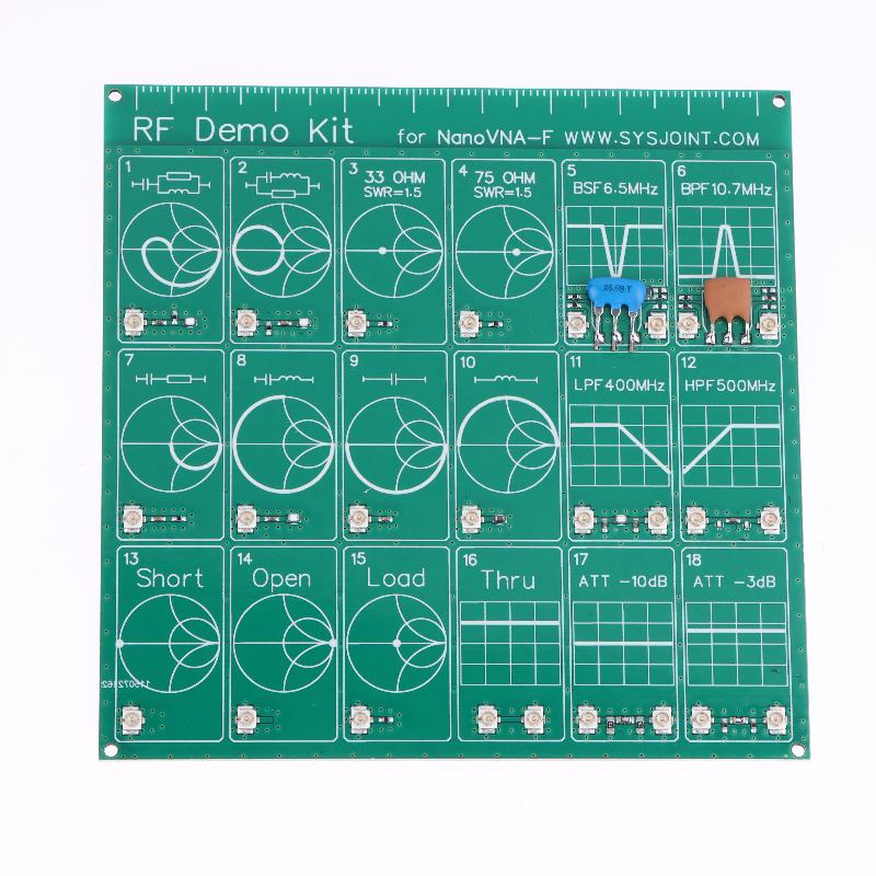 Rf Test Board, 18 Functional Modules Rf Demo Kit Nanovna Test Filters Vector Network Analyzer Board Attenuator