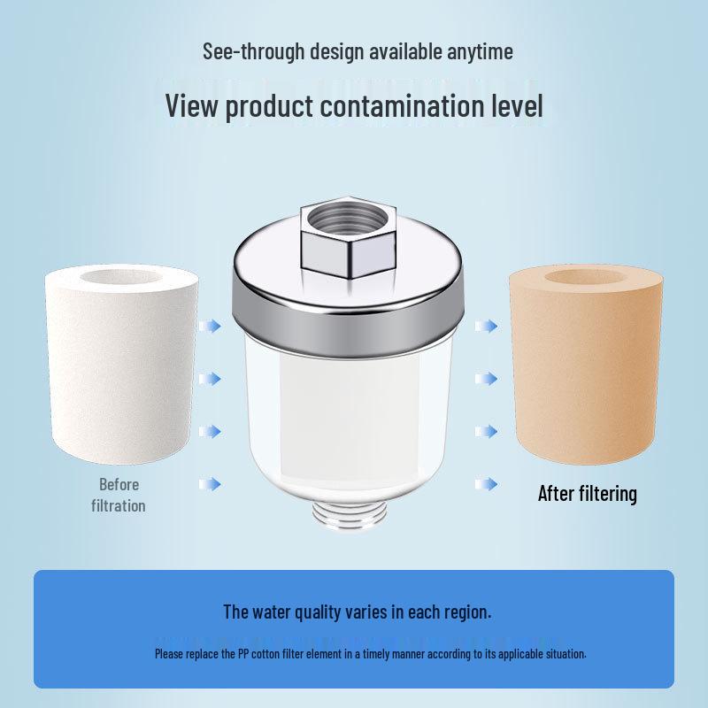Household Water Heater Filter: Chlorine-Removing Shower Head & Drinking Faucet Pre-Filter with PP Cotton Element