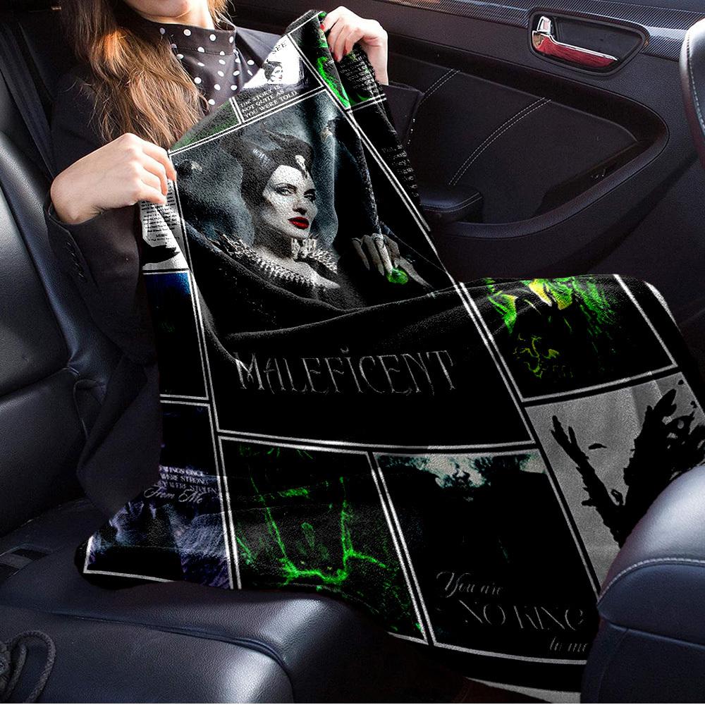 1pc Flannel Maleficent Poster - Perfect for Bedding Throw Blanket, Couch Cover, Gift Idea, Home Decor, Wall