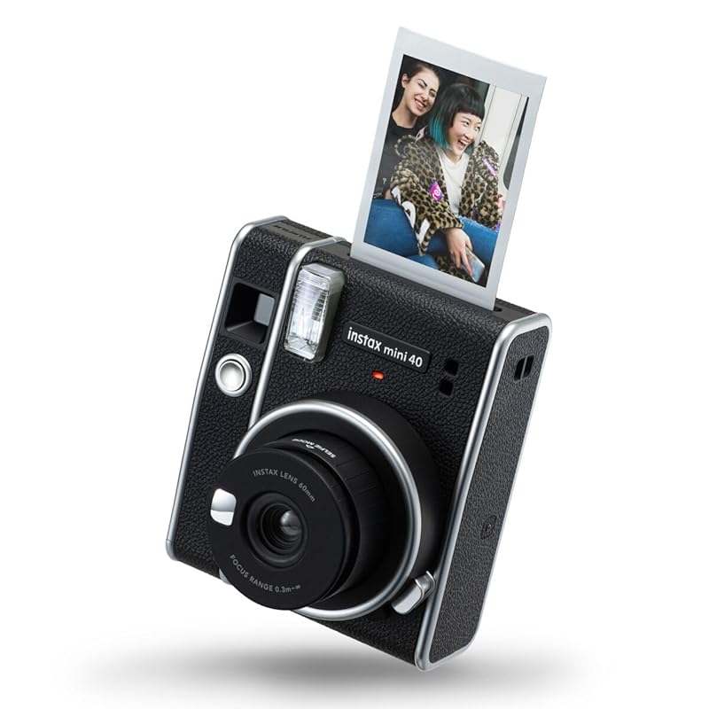 

fujifilm instant film camera Instax Mini 40 black compact