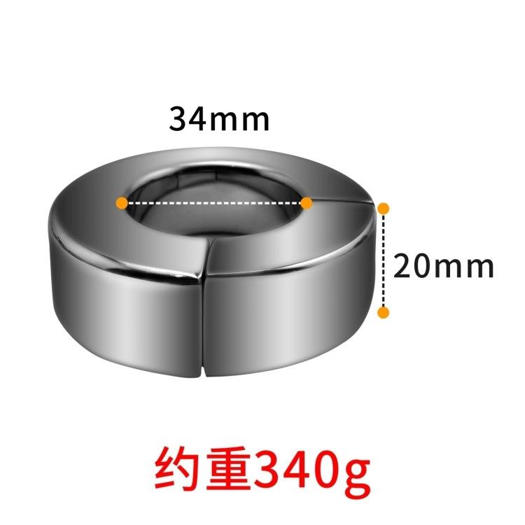 Metal Stainless Steel Scrotum Pendant Bondage Device Magnet Adsorption Penis Penis Delay Pendant Ring Adult Supplies