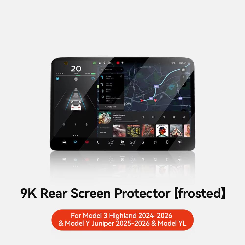 YZ For Tesla Model Y Juniper Model 3 Highland 15.4 Rear Row Center Control Screen HD Film Protection Screen Protecto Accessories