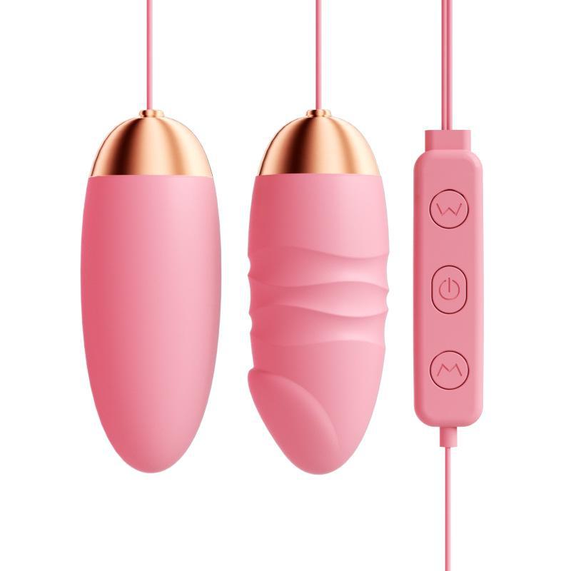 ROSELEX Silent Double Shock Vibrator - Insertable Adult Sex Toy & Masturbator